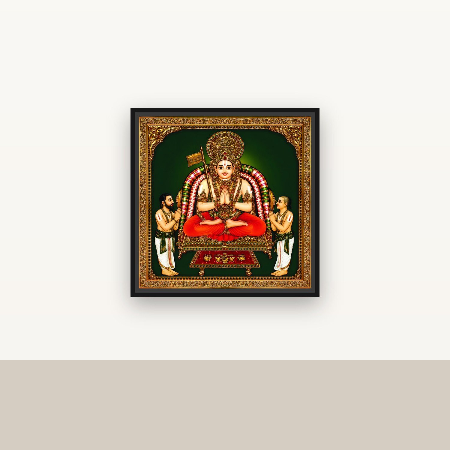Lord Murugan Art canvas wall art placement