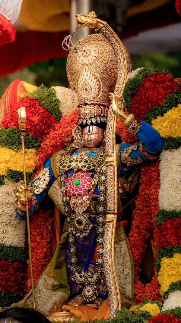 Kodanda Rama Utsavam Canvas Wall Art 3x4 Feet – Floating Frame – Premium Digital Canvas Print – Living Room & Home Spiritual Wall Décor