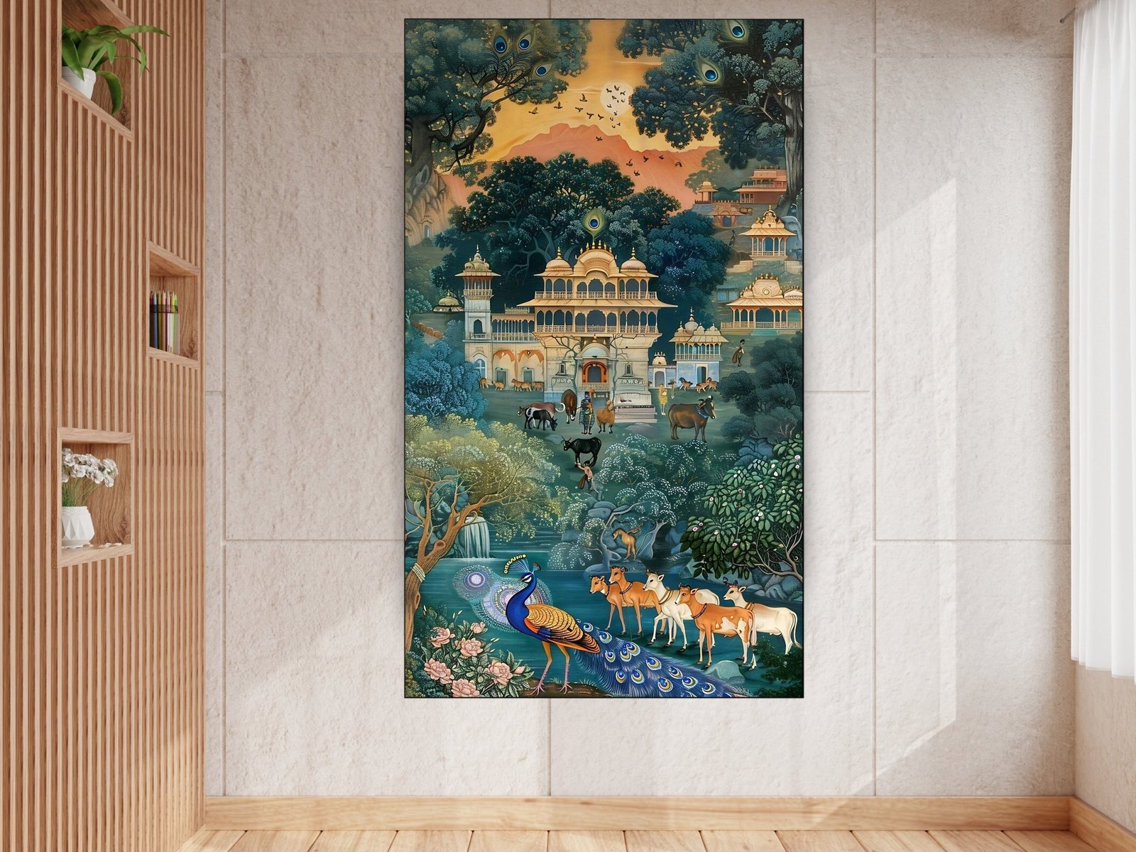 Palace in the Grove canvas wall art placement