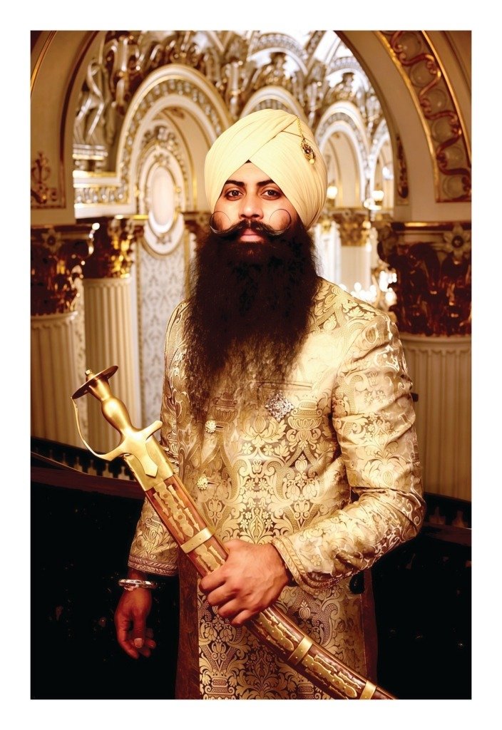 golden sardar gold foiled canvas art