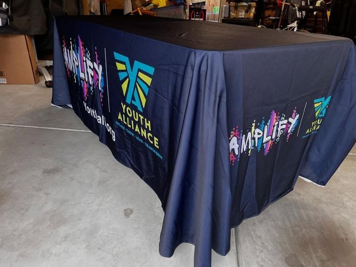 Printed Table Covers & Exhibition Table Throws